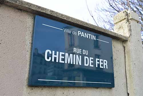 La rue du Chemin-de-Fer en sens unique - Ville de Pantin